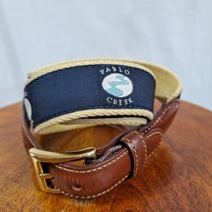 Leather Man LTD Pablo Creek Ribbon Embroidered Belt